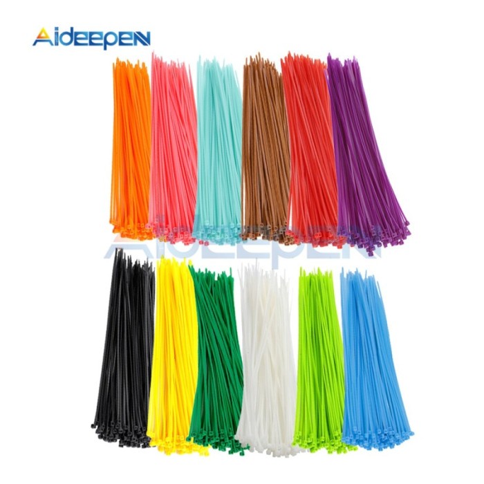 Kabel Tie Warna Warni Isi 100 Pcs CABLE TIE Ties Zip Lock Panjang 150mm 15cm Per Bungkus