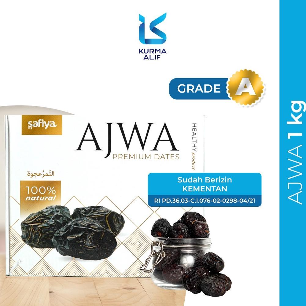 

4.4 STOK READY Kurma Ajwa 1 Kg Asli / Kurma Nabi Super Asli Madinah