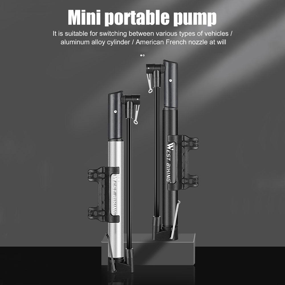 Lanfy Pompa Sepeda 120PSI Pompa Angin Sepeda Mini Pompa Bersepeda Pompa Ban Inflator Pompa Angin Tekanan Tinggi