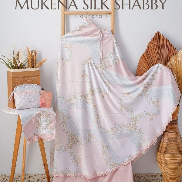 {FamilyStore} Mukena Dewasa Silk Shabby Maisara Premium - Aurora Limited