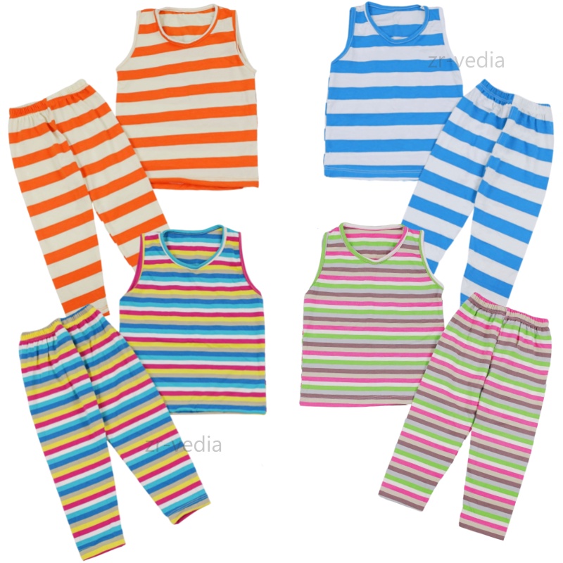 Setelan Sherly uk Bayi - 4 Tahun/ Baju Bayi Anak Perempuan Set Kaos Baby Tanktop Celana Panjang Legging