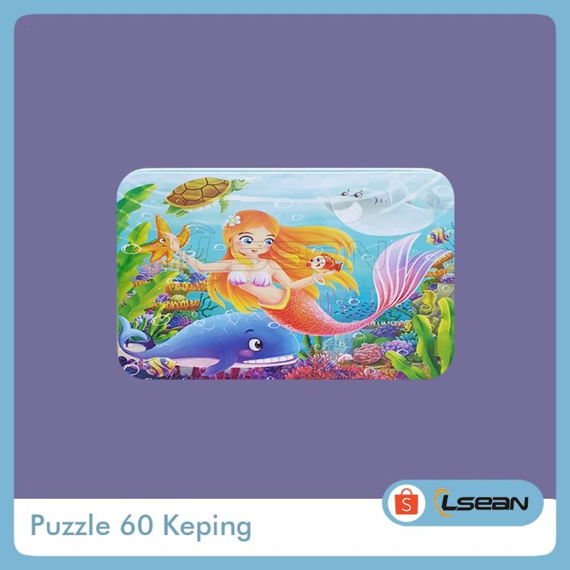 PUZZLE HEWAN DONGENG PRINCESS 60 KEPING MURAH LUCU