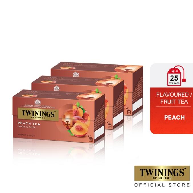 

Twinings Paket Bundle Set 3 Teh Hitam Celup Rasa Peach Flavoured Tea 2