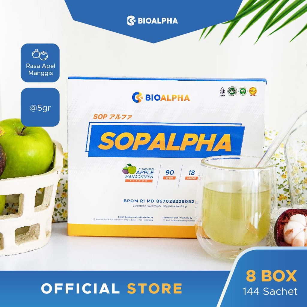 Sopalpha 8 Bioalpha Official Box Multivitamin Immune Tubuh Obat Diabetes Hipertensi Kolesterol BPOM