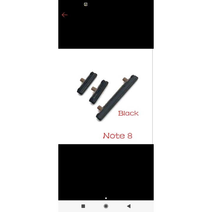 Keypad tombol luar Samsung note 8 black