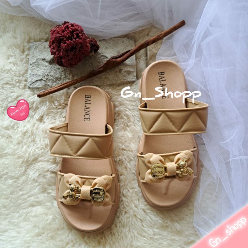 Sandal Wanita WEDGES BAN 2 PITA Import Terbaru 8891-A2