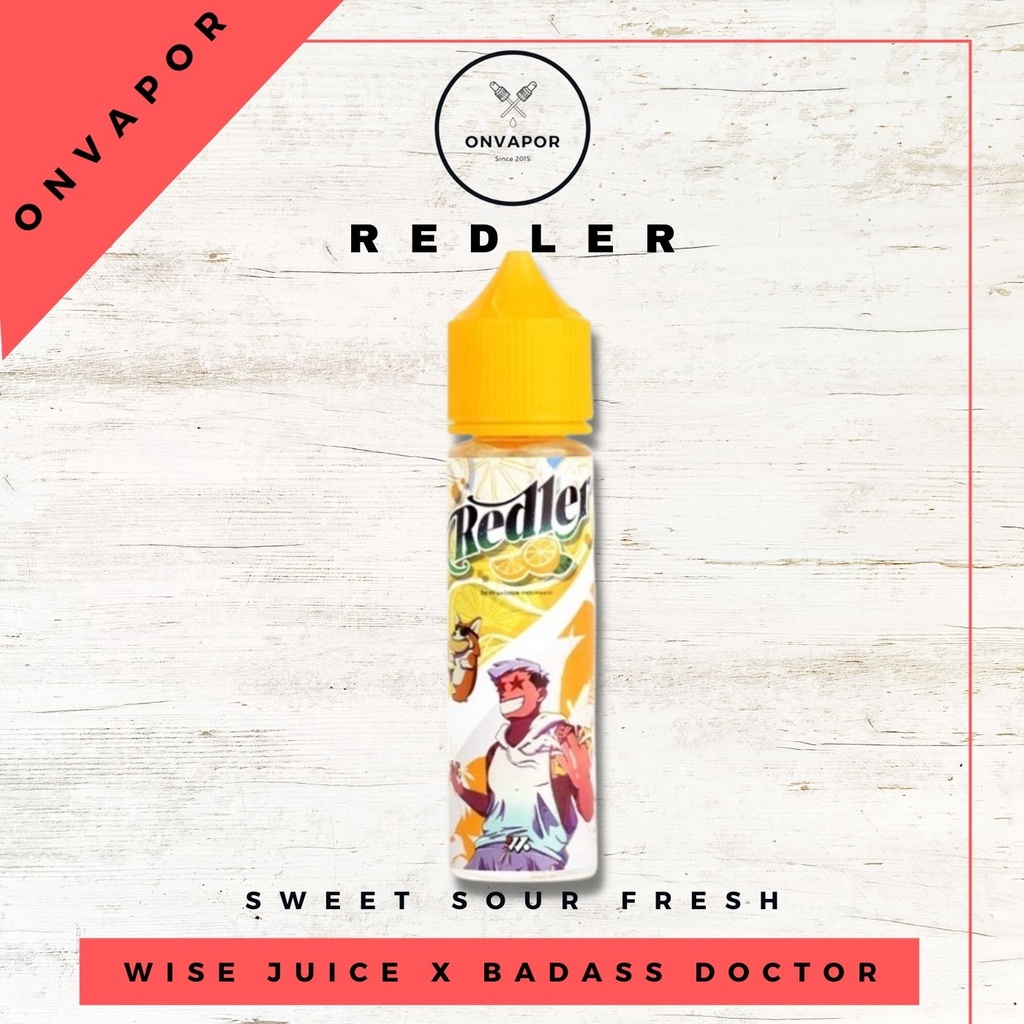 Jual Redler Liquid Vape 60ML Sweet Fresh Sour Lemon by Wise Juice x Badass Doctor Shopee Indonesia