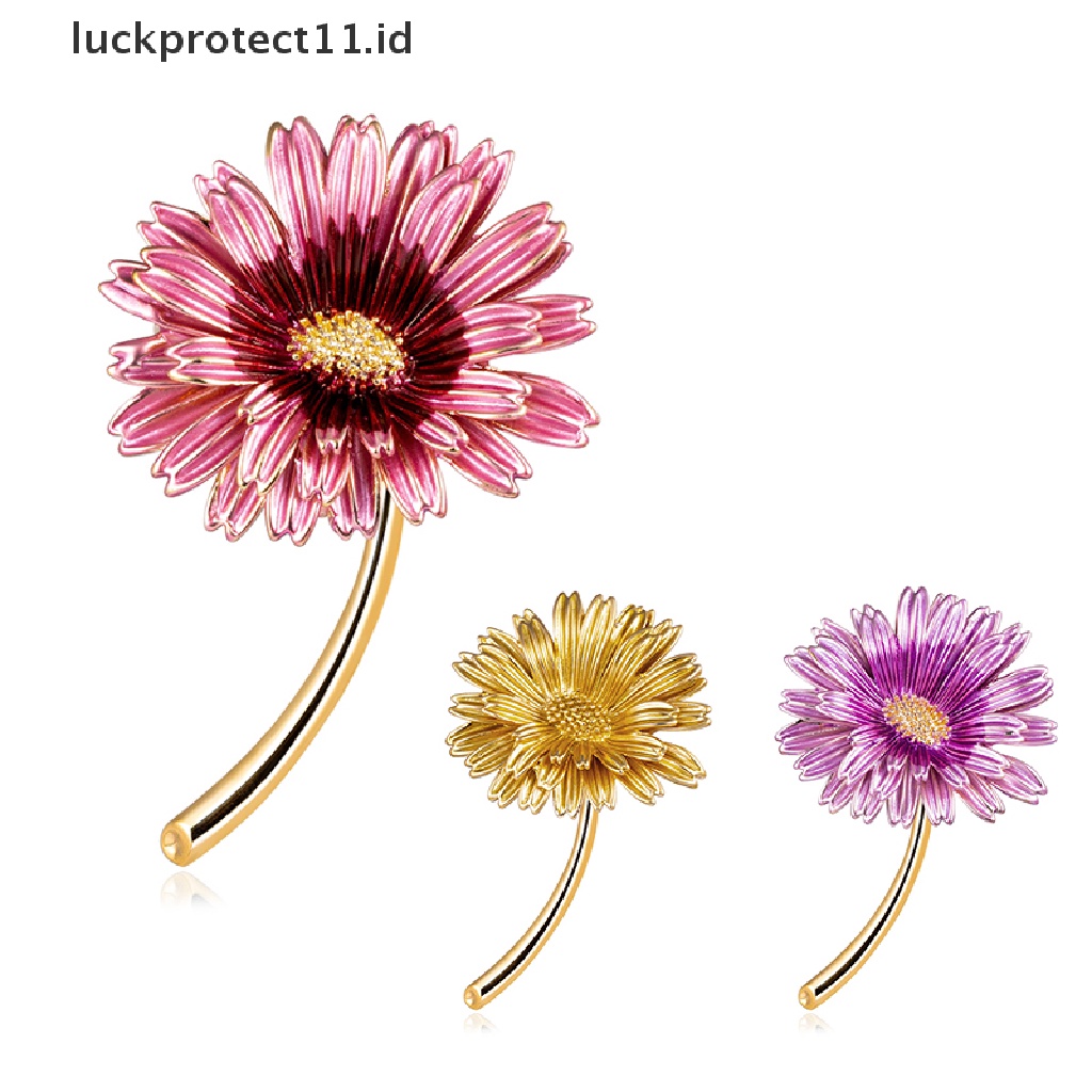 /Fashion Hot// Fashion// Enamel Daisy Bunga Bros Pin Kerah Dekor Lencana Korsase Pesta Perjamuan Perhiasan.