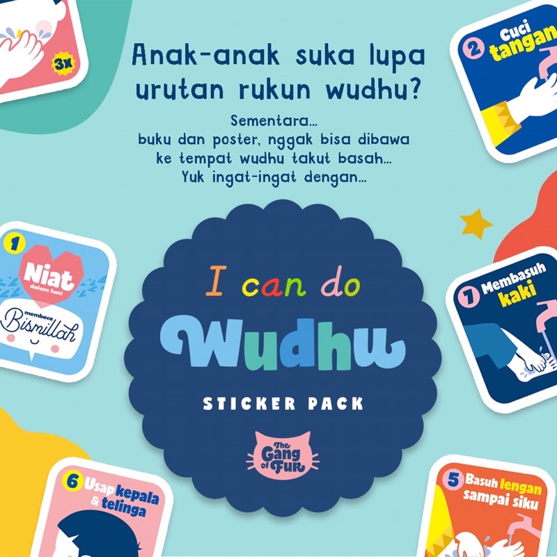 

Sticker Wudhu The Gang OF Fur Original Ready Stock