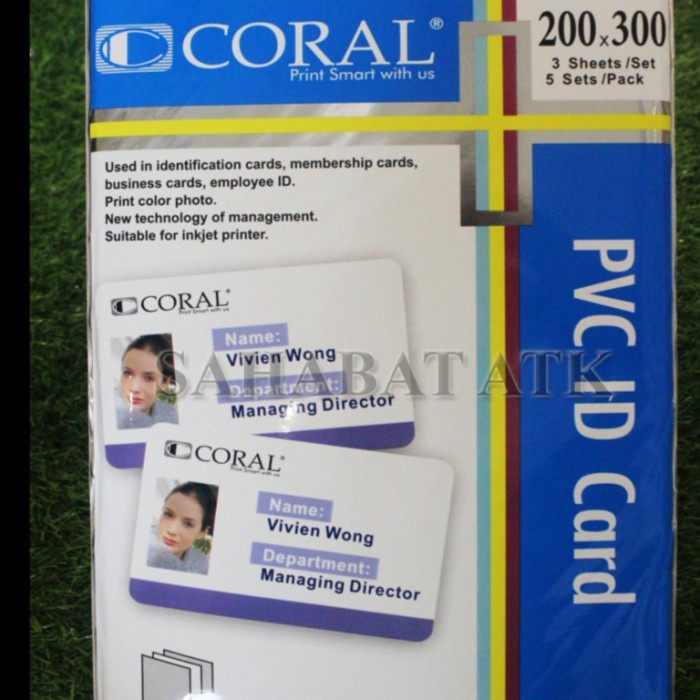 

PROMO CORAL PVC ID CARD,KERTAS ID CARD Code 4417