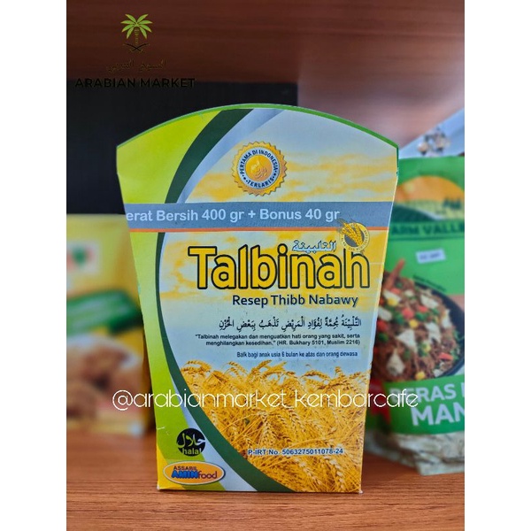 

Talbinah Resep Thibb Nabawy 400gr + 40gr Tepung Asam Lambung, Maag, Tepung Gandum