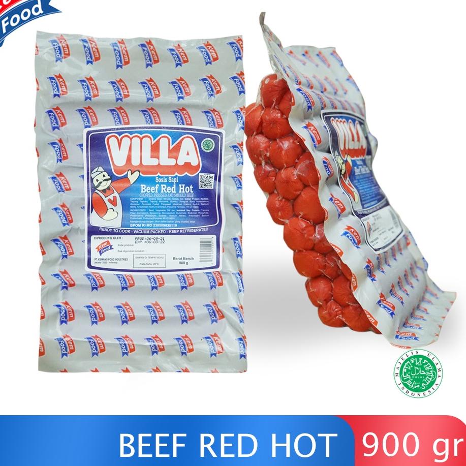 

>XG34448< Villa Sosis Sapi - Beef Red Hot 900 gr