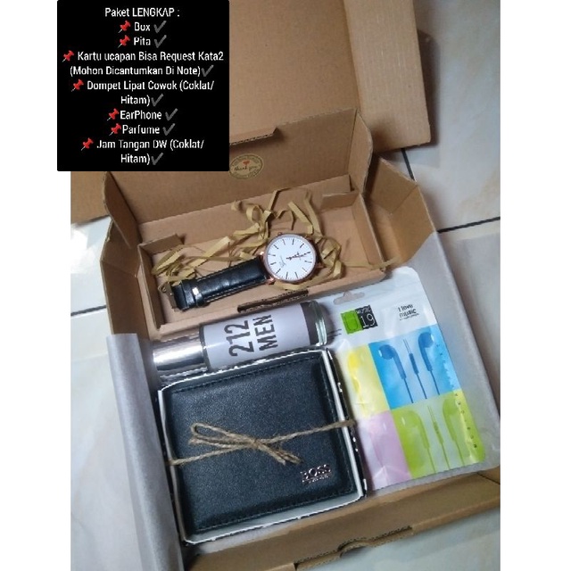 Gift Box Cowok/Hampers Cowok/Hampers Dompet Cowok/Hampers Jam Cowok/Hampers Wedding/Hampers Seseraha