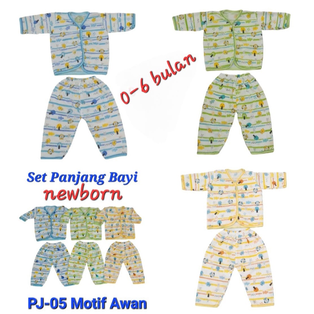 Piyama bayi lengan panjang / Baju Tidur Bayi PJ-09