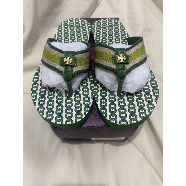 Preloved Tory Burch Arugula Gemini Link Thin Flip Flop size 6