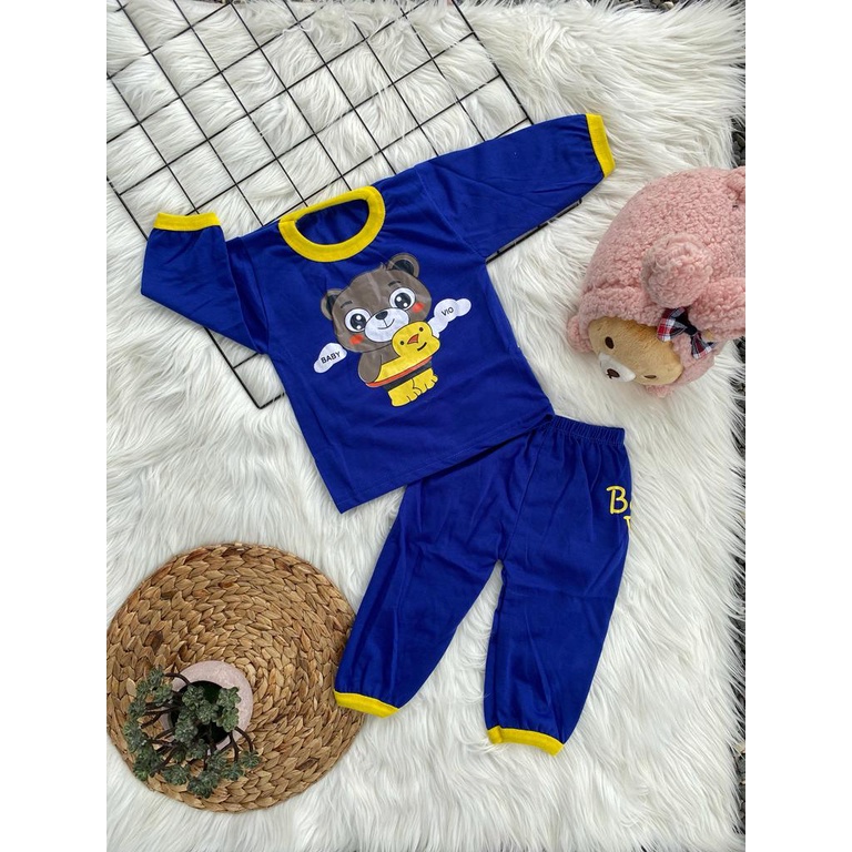 baju anak motif lucu setelan panjang Anak 1-2 Tahun (RG137)