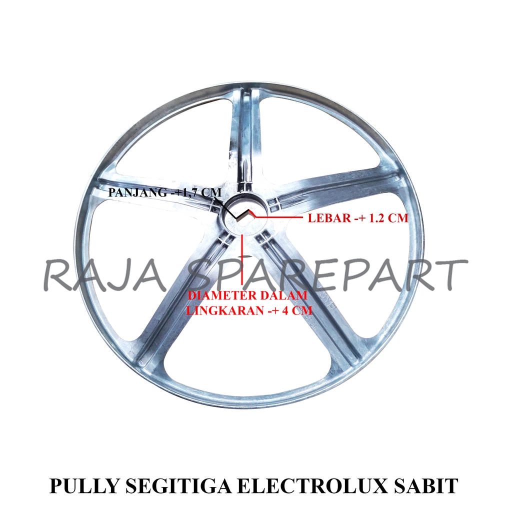 PULLY/PULLEY/RODA SEGITIGA MESIN CUCI ELECTROLUX SABIT