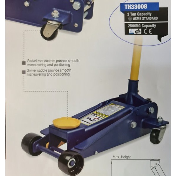 Dongkrak Buaya Hydraulic Floor Jack 3 Ton Body Besar
