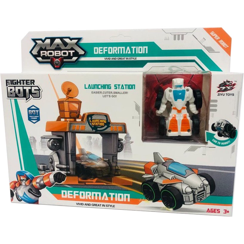 Robot Deformation Figure | Mainan Anak Laki Laki Robot Robotan Stasion Deformation Max | Kado Ulang Tahun Anak Cowok