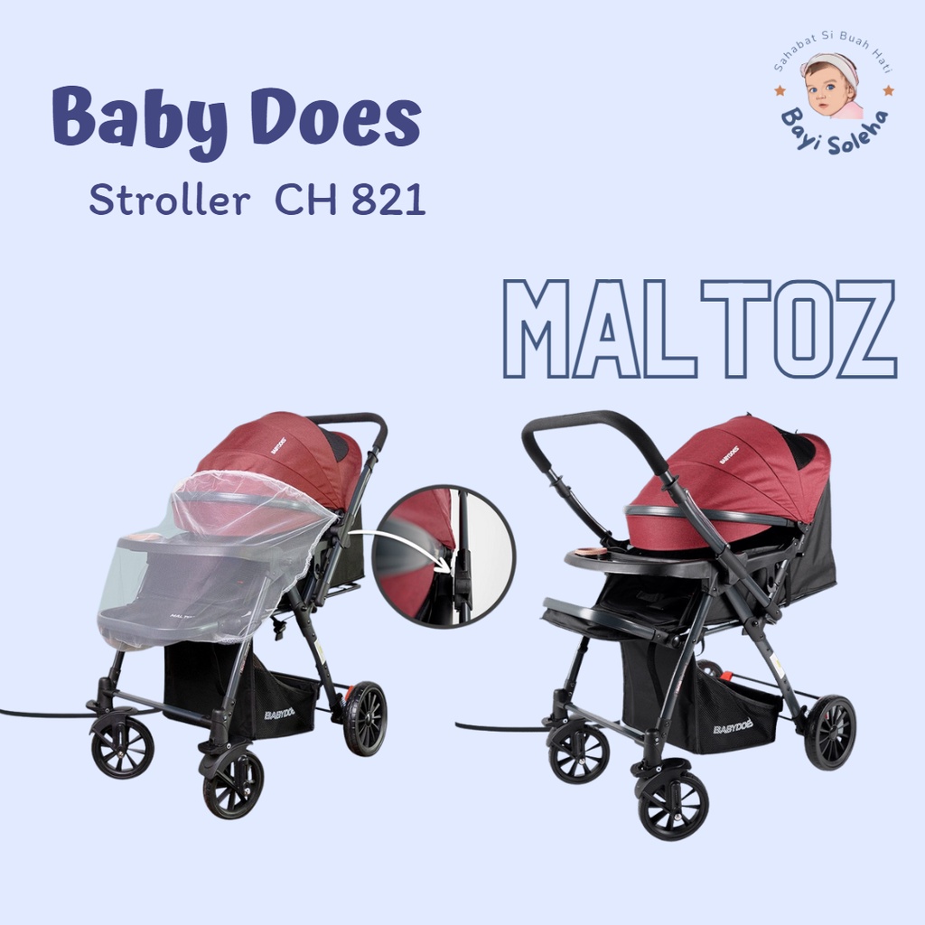 [BS] Babydoes Stroller Maltoz CH821 Bayi / Baby Luxurious Stroller