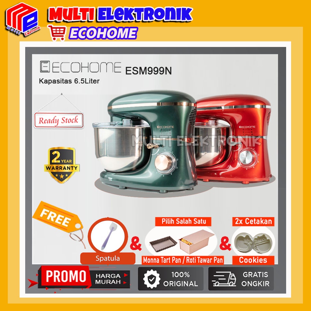 Stand Mixer Ecohome Noble Series ESM-999 / ESM 999 / ESM999 - Premium Quality Original Kapasitas 6.5L