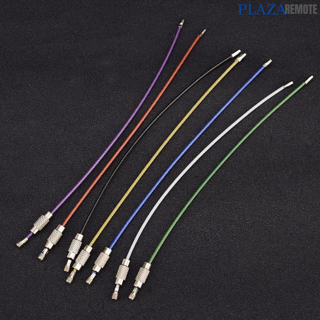 TALI KAWAT GANTUNGAN KUNCI WARNA WARNI ANTI KARAT 150MM