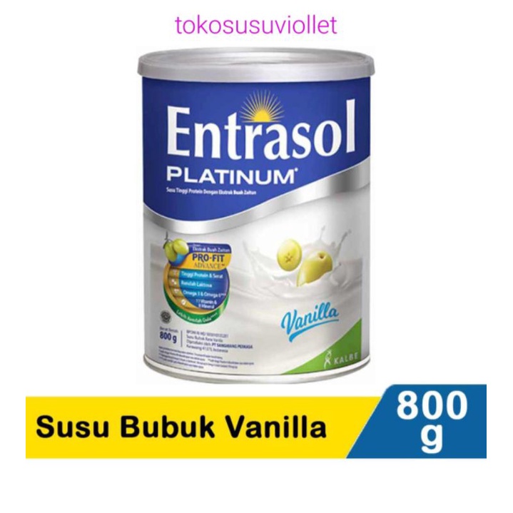 

Entrasol Platinum Vanila 400gr/800gr