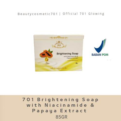 701 Sabun Pepaya / Papaya Brightening Soap with Niacinamide 85 gr / 85gr Original BPOM