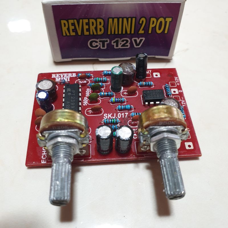 Kit Echo Digital Reveb mini 2 potensio ic PT2399