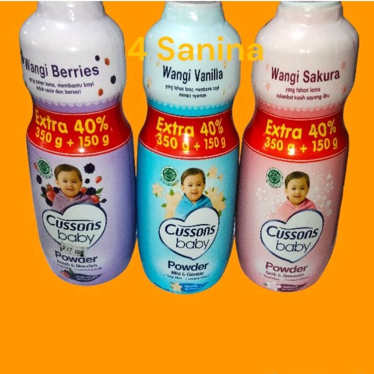 Cussons Baby Powder 100 gr + 30 gr dan 300 gr + 150 gr.