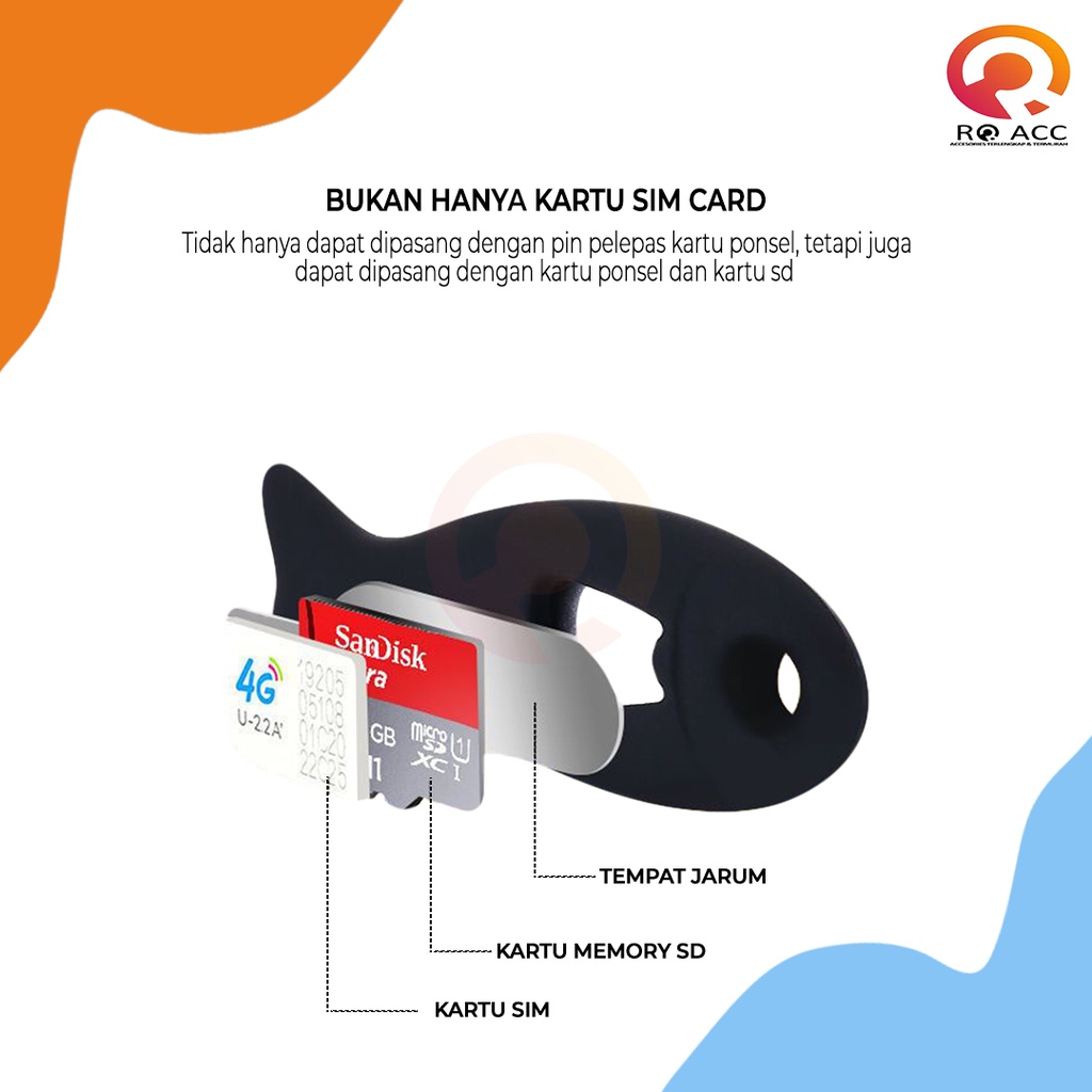 [RO ACC] NANVAN NVN-SC01 TEMPAT SIMPAN SIMCARD EJECTOR / TUSUK JARUM SIMCARD / MEMORY SD CARD