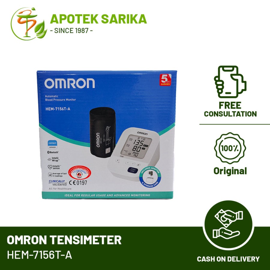 OMRON TENSIMETER DIGITAL HEM-7156-A / HEM-7156T-A