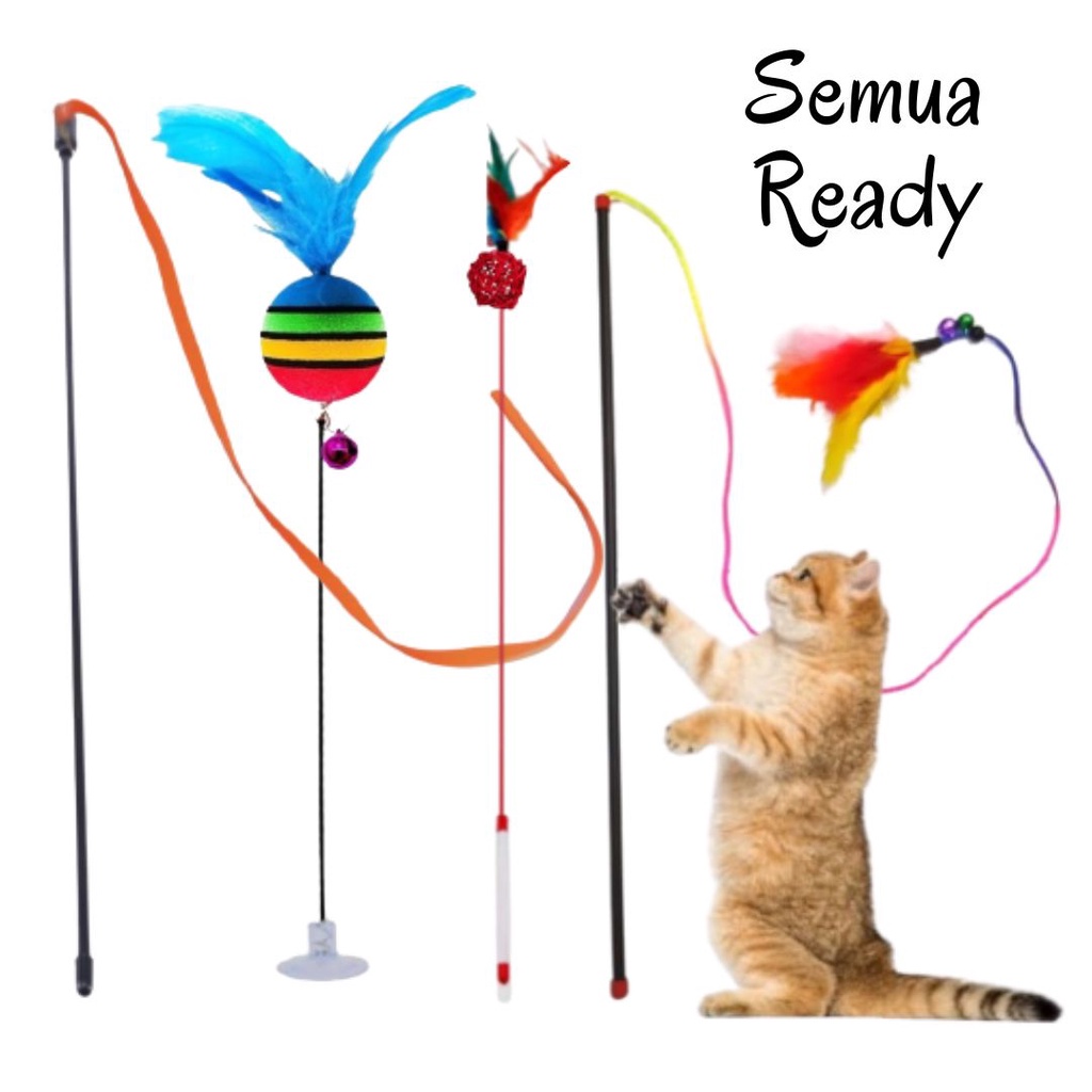 Tongkat Mainan Kucing Banyak Varian Lucu Unik Desain Menarik FEZONE