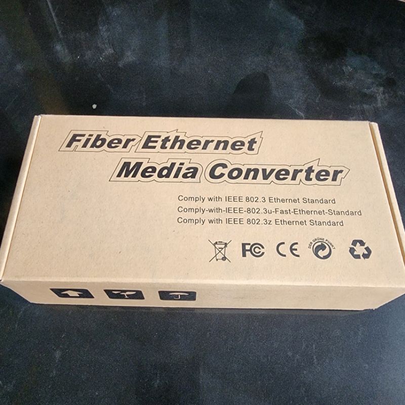 Fiber Ethernet Media Conveter 2 Port Rj45 1 Port SC 20Km