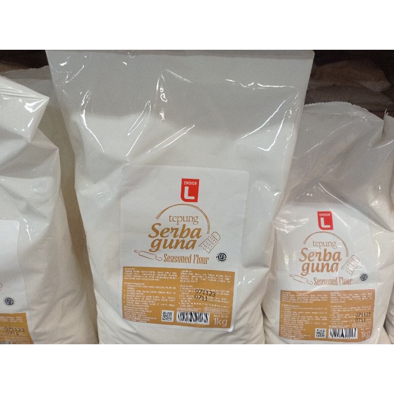 

Choice L Tepung Serbaguna 1kg-Tepung Instan 1kg-Seasoning Flour