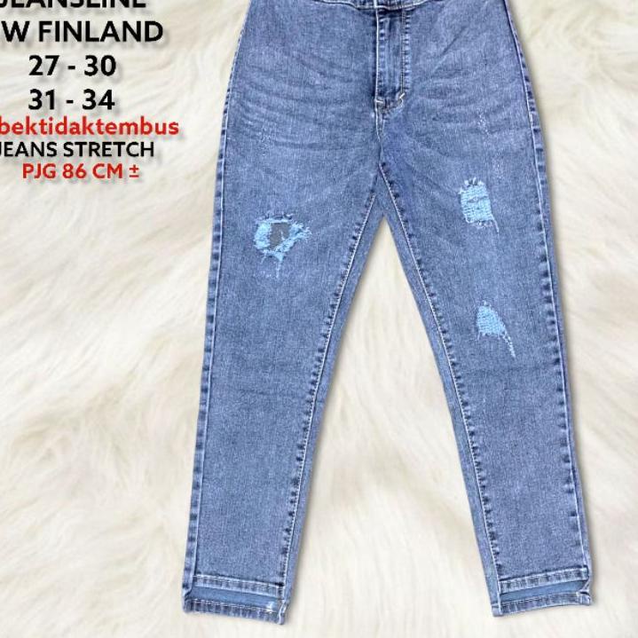 Langsung Kirim CELANA JEANS WANITA HW FINLAND 7/9  SZ 27 - 34 TDK TEMBUS / BRAND JL
