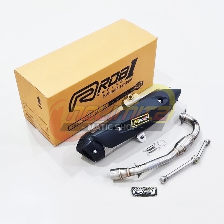 Knalpot ROB1 Power Boom Cup V Standar Racing Honda ADV 160