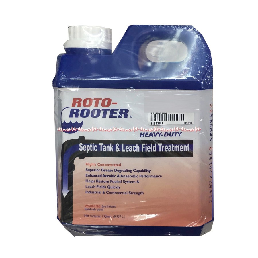 Roto-Rooter 0.93L Septic Tank &amp; Leach Field Treatment Cairan Pembersih Pipa Septik Tank 0.93 Liter Roto Rooter Septiptang Mampet Tersumbat