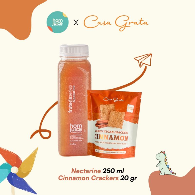 

Nectarine 250ML + Cinnamon Crackers 20gr