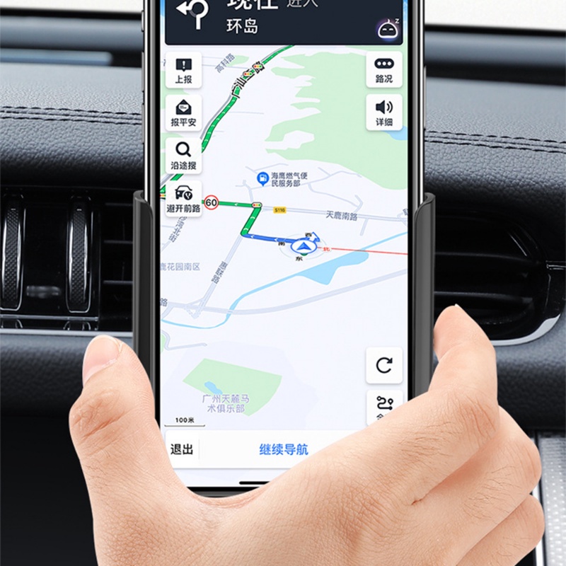 Klip Ventilasi Udara Mobil Portable Klip Dudukan Ponsel Yang Dipasang/ Dudukan GPS Otomotif Yang Dapat Diputar 360derajat/Bracket Navigasi Dapat Dilepas Interior Kendaraan