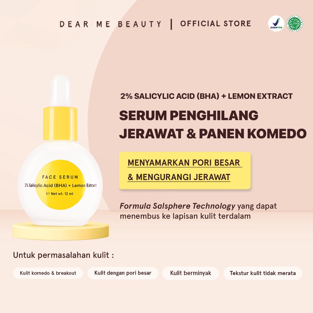 (READY &amp; ORI) DEAR ME BEAUTY Dearme Face Serum Bakuchiol Hyaluronic Retinol AHA BHA Inoceramide BPOM ORIGINAL