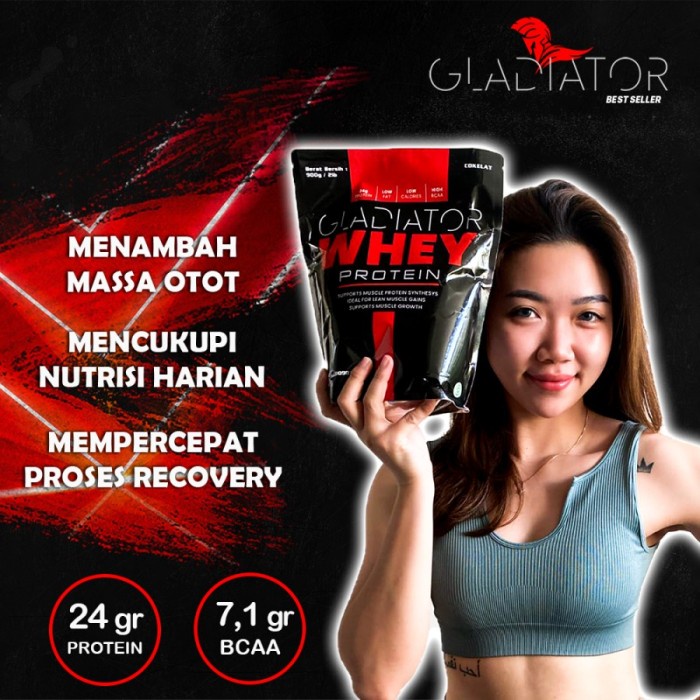 Gladiator Whey Protein Terbaik 1 Sachet