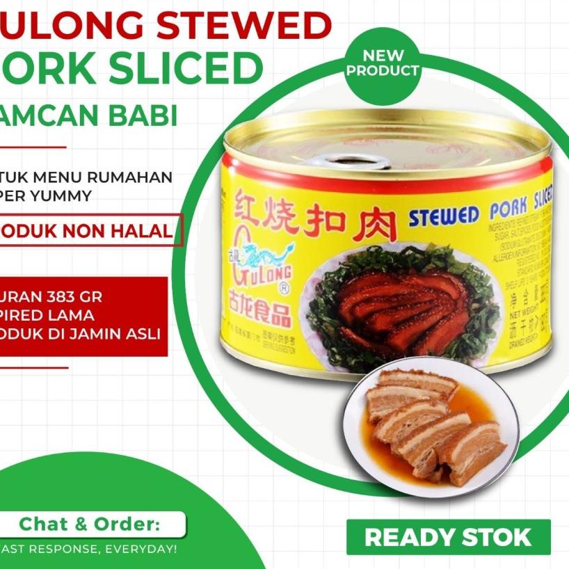 

9.9 HARGA GROSIR GULONG Stewed Pork Sliced Samcan/ Daging Samcan/ Babi Kaleng NON HALAL