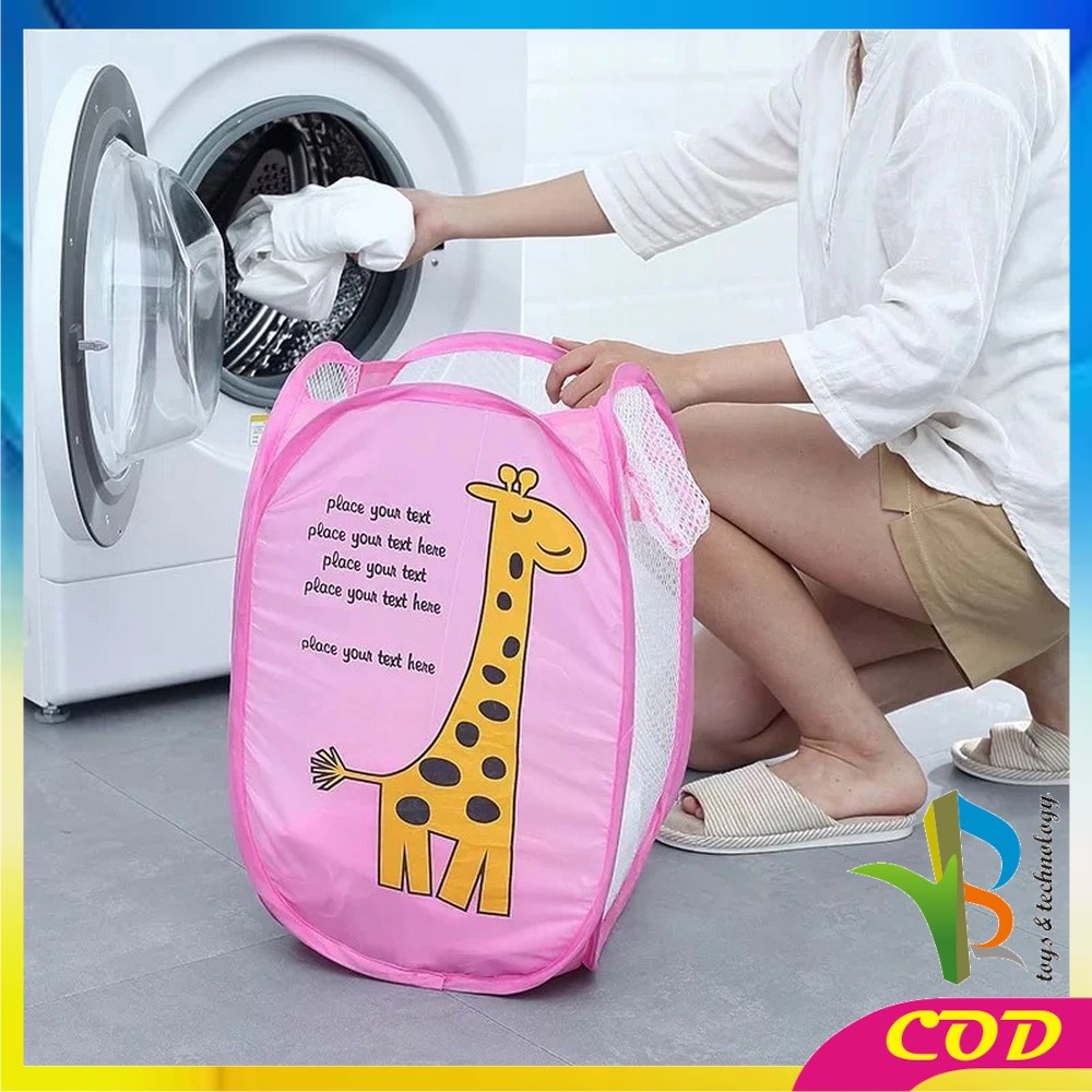 RB-C500 Keranjang Baju Kotor Lipat Karakter/ Laundry Bag Keranjang Cucian / Keranjang Portable Serbaguna