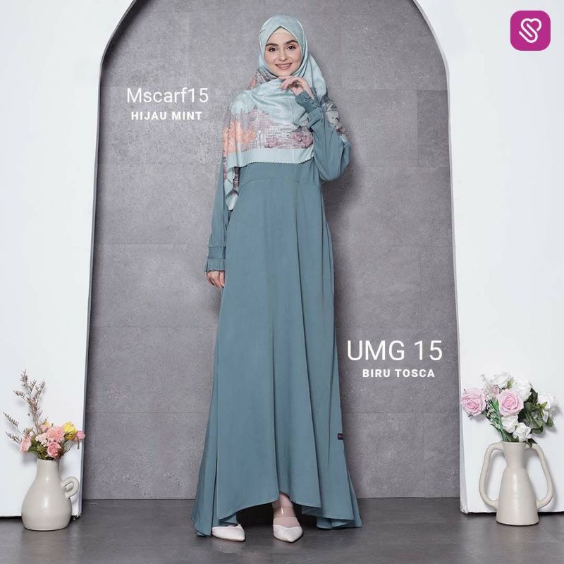 UMG15 Gamis Terbaru Ukhti Munira | Ukhti Munira Gamis Syar'i Limited Bahan Rayon Viscose Adem Gamis 