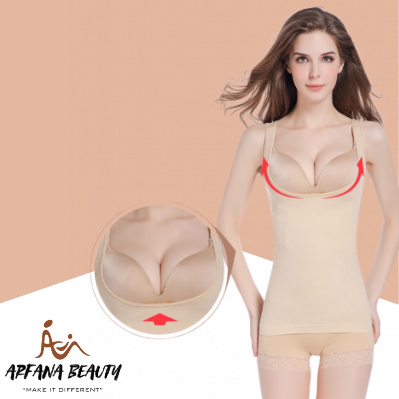 Korset Pelangsing Wanita Pakaian Dalam Tenktop Tanktop Pelangsing Melangsingkan Badan Pinggang Pengangkat Payudara Pengecil Perut Buncit Korset Baju Dalaman Wanita Pengecil Badan Elastis Body Slimmer Import Premium Original