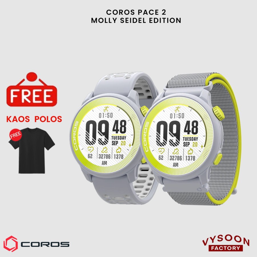 Coros Pace 2 Molly Seidal Series SE LE Limited Edition Garansi 2 Tahun