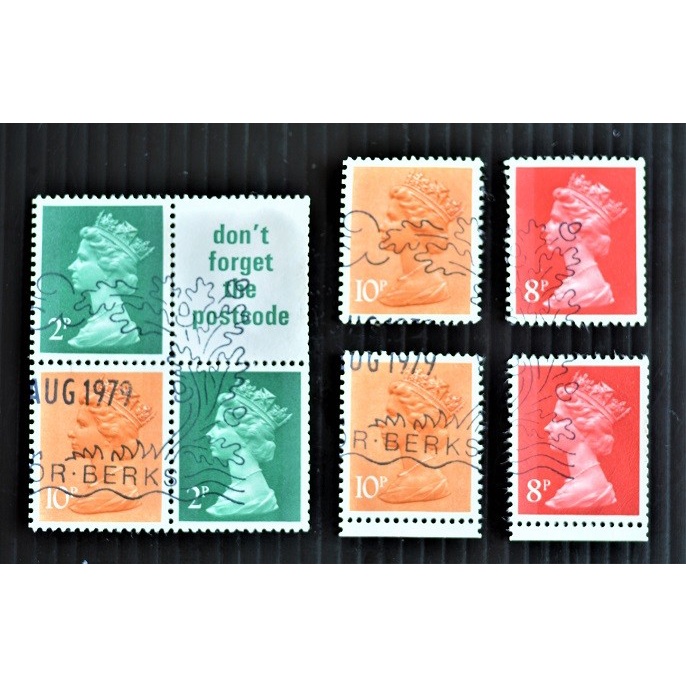 

✨NEW✨ - PERANGKO GREAT BRITAIN 28 AUG 79 - NEW DEFINITIVE BOOKLET - USED