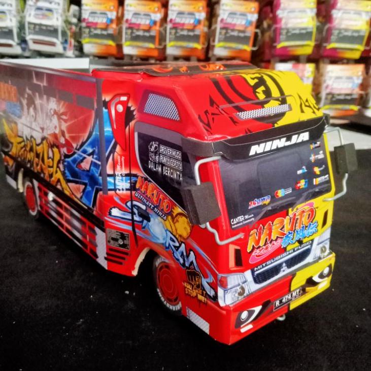 (B-U-U-♥☞) RYN15 - Mainan Diecast Miniatur Truk Oleng NARUTO Ultimate Ninja Ukuran P30 Setandar Vari