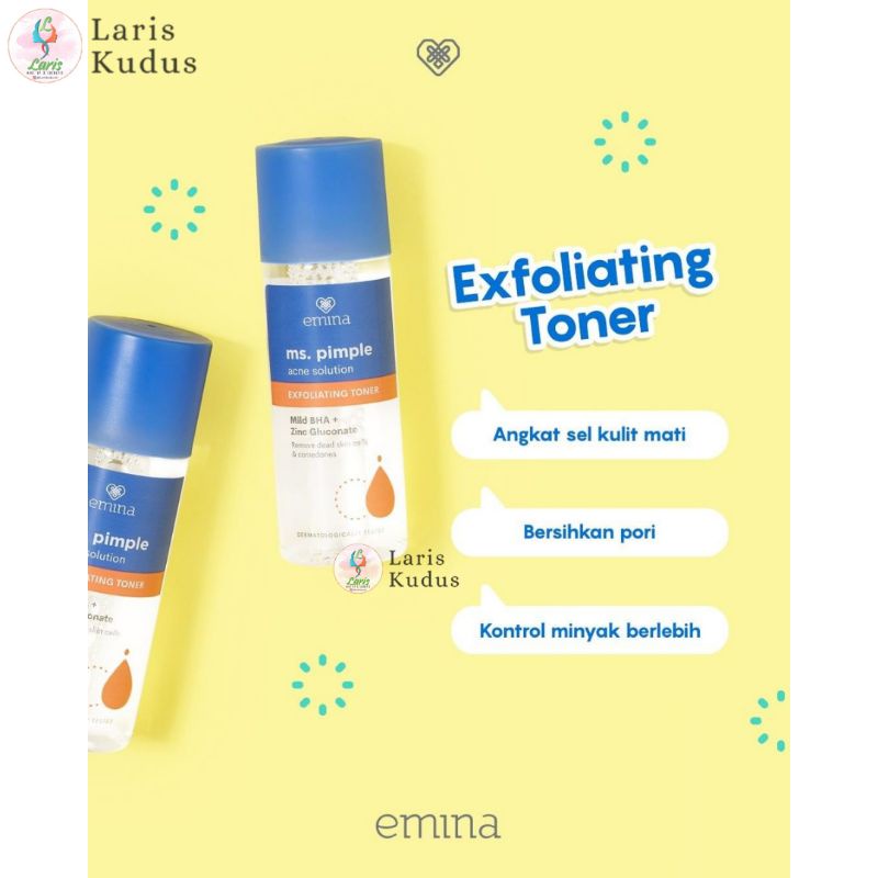 Emina MsPimple Acne Solution Exfoliating Toner 100 ml | Emina Ms Pimple Toner | Emina Exfoliating To